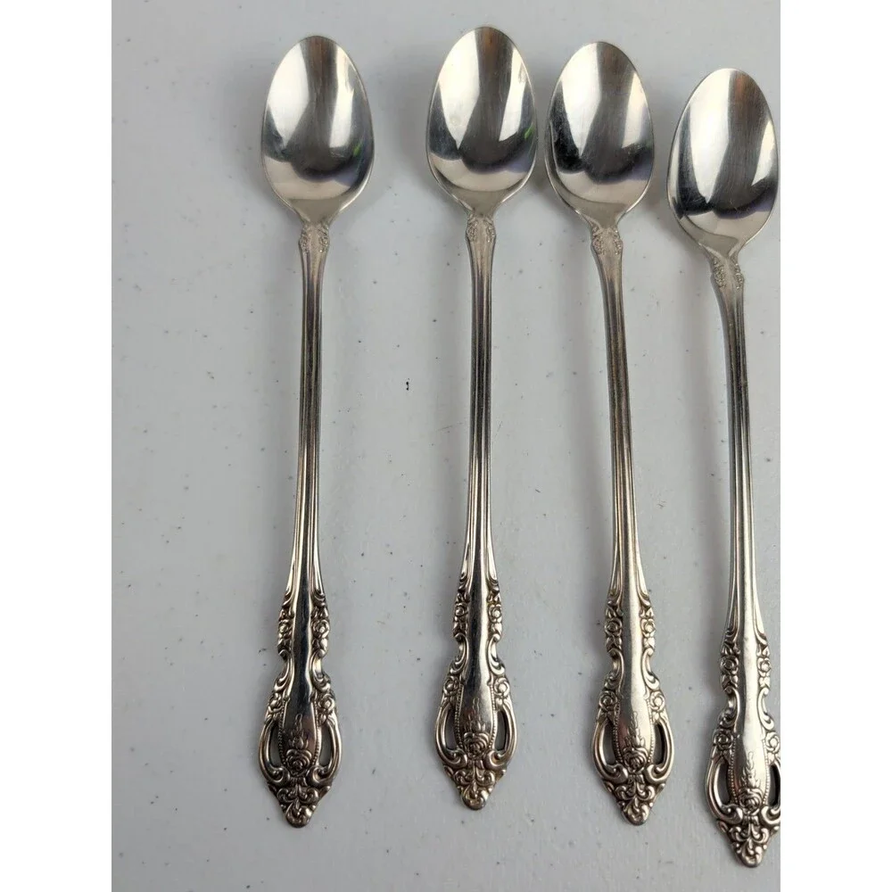Oneida Community Stainless Steel Brahms Ice Tea Spoon 7.5