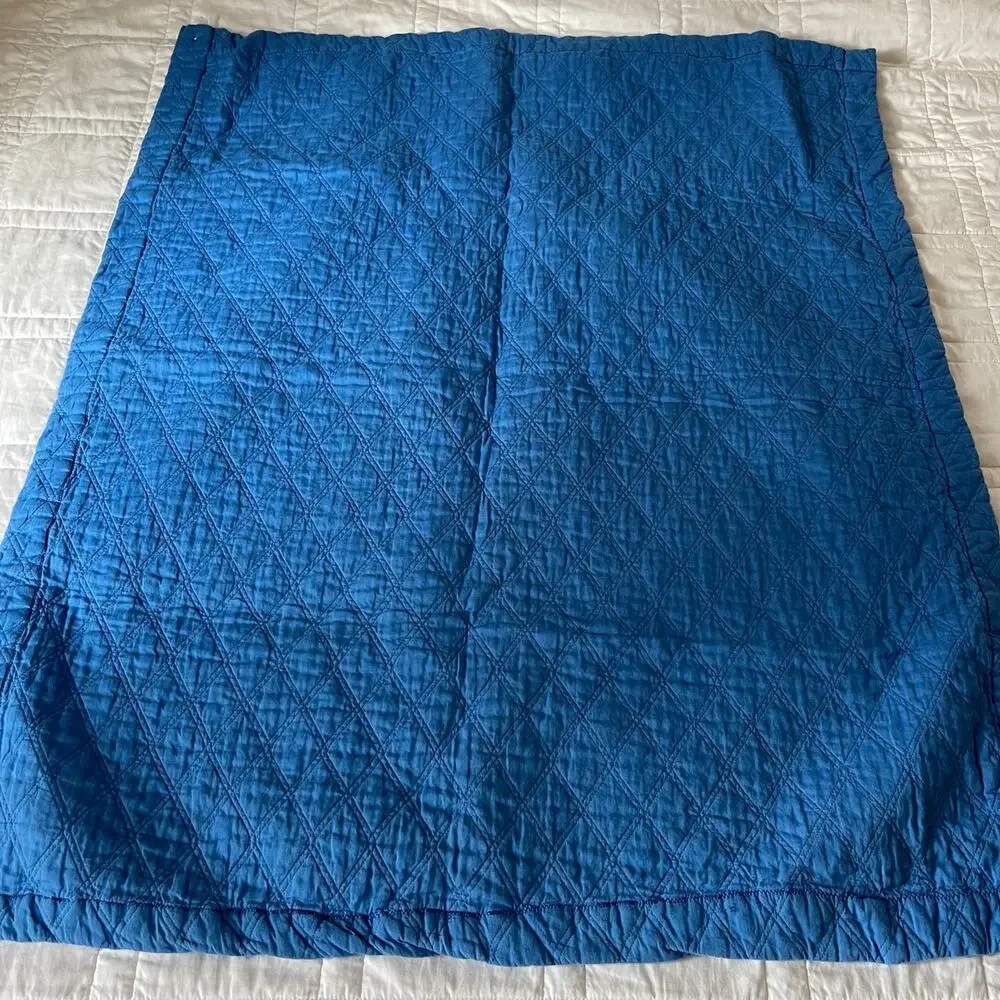 military army print‎ blue Baby quilt