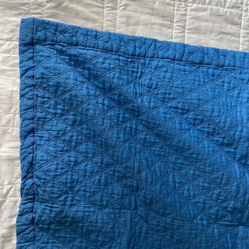 military army print‎ blue Baby quilt