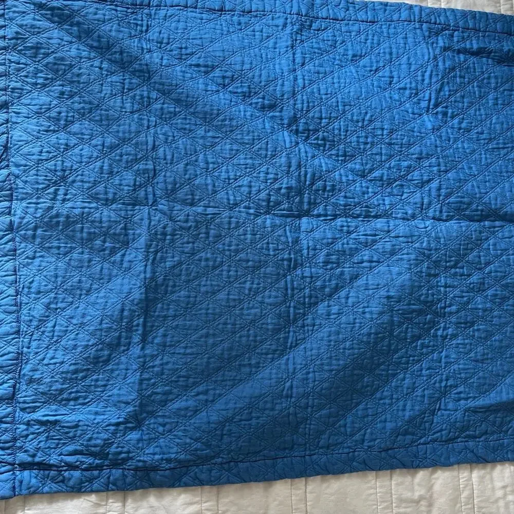 military army print‎ blue Baby quilt
