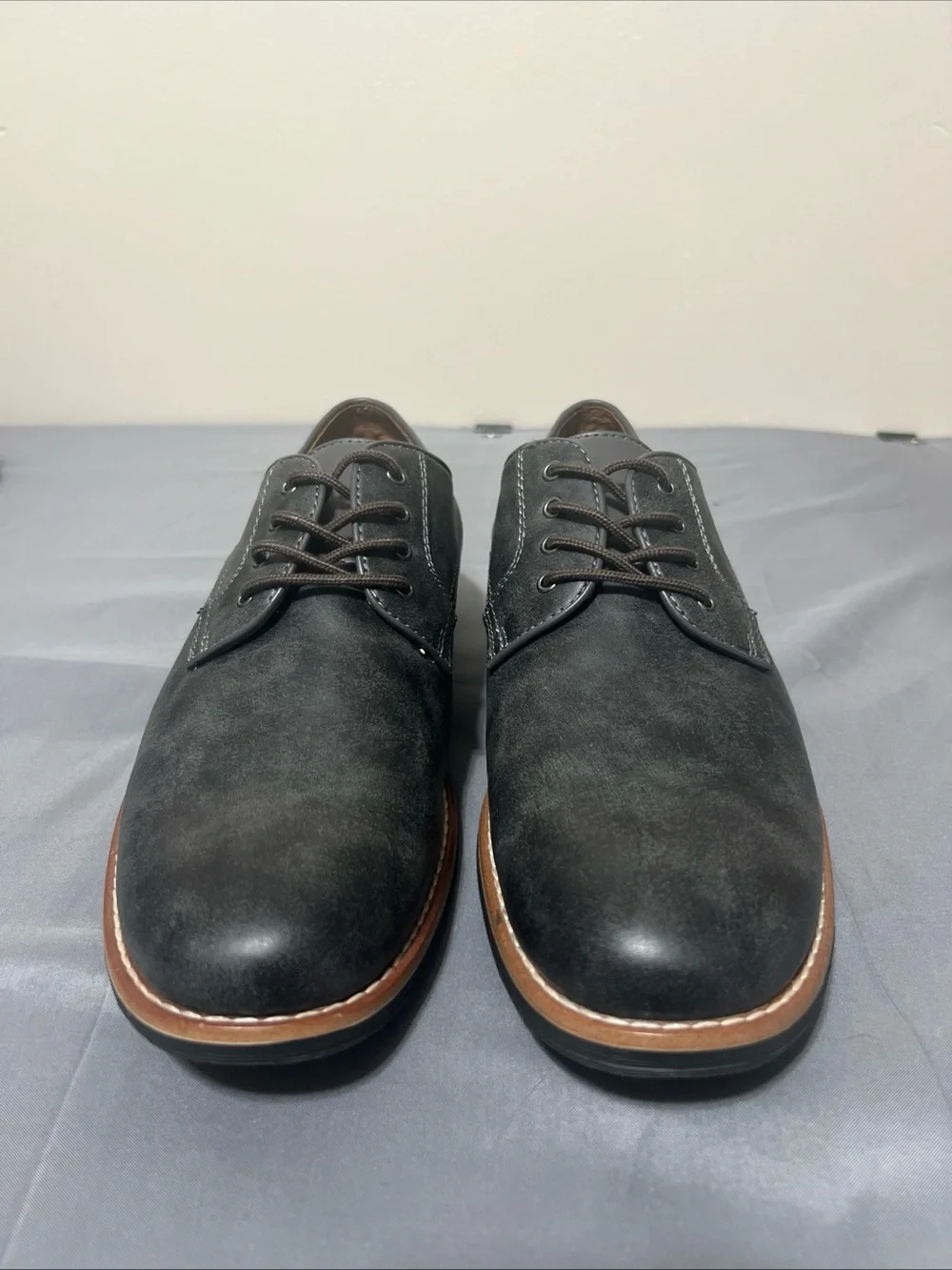 St. John's Bay Oliver Oxford Men's Dress Gray Shoes Size 10 M