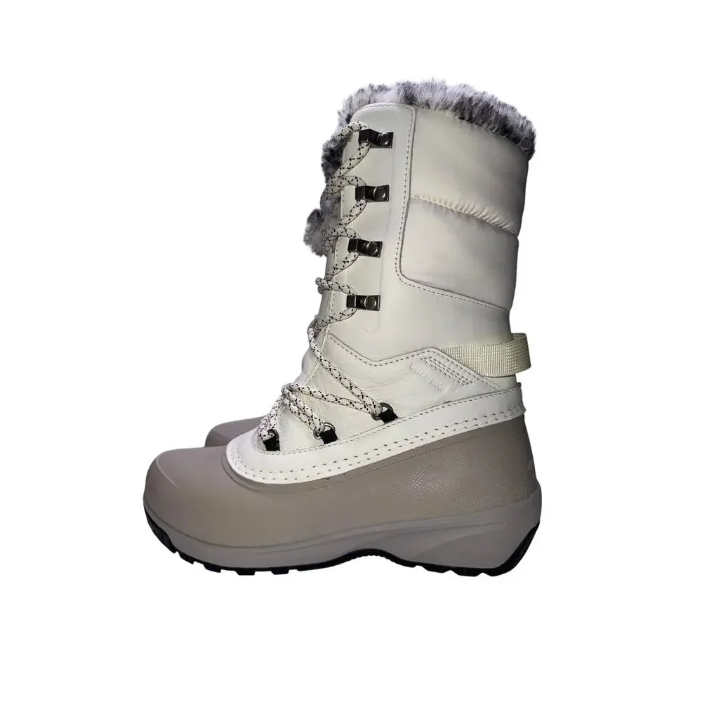 The North Face Shellista Winter Snow Boot Womens 7.5 Insulated WP Gardenia White