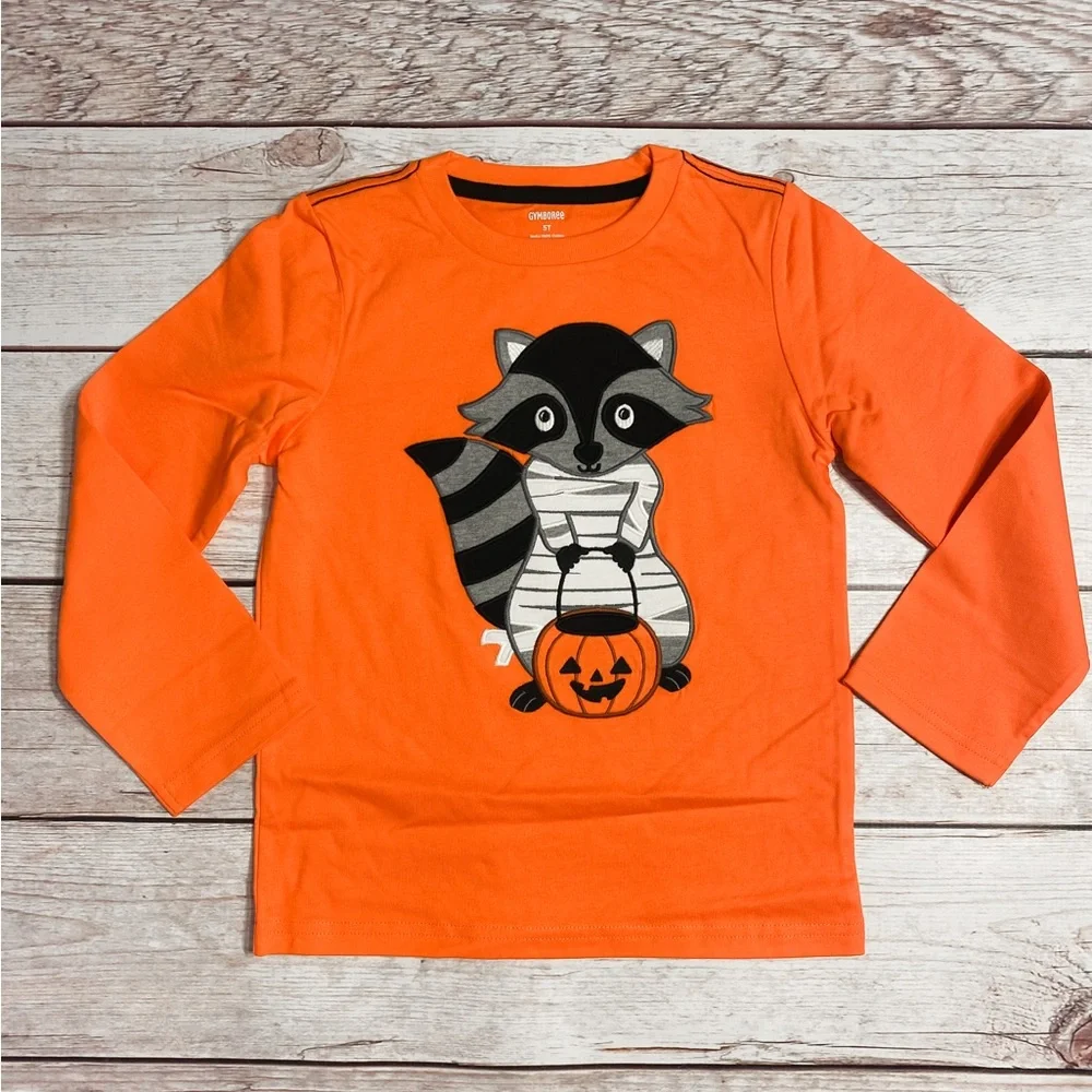 📌Gymboree • Embroidered • Raccoon Mummy •Shirt