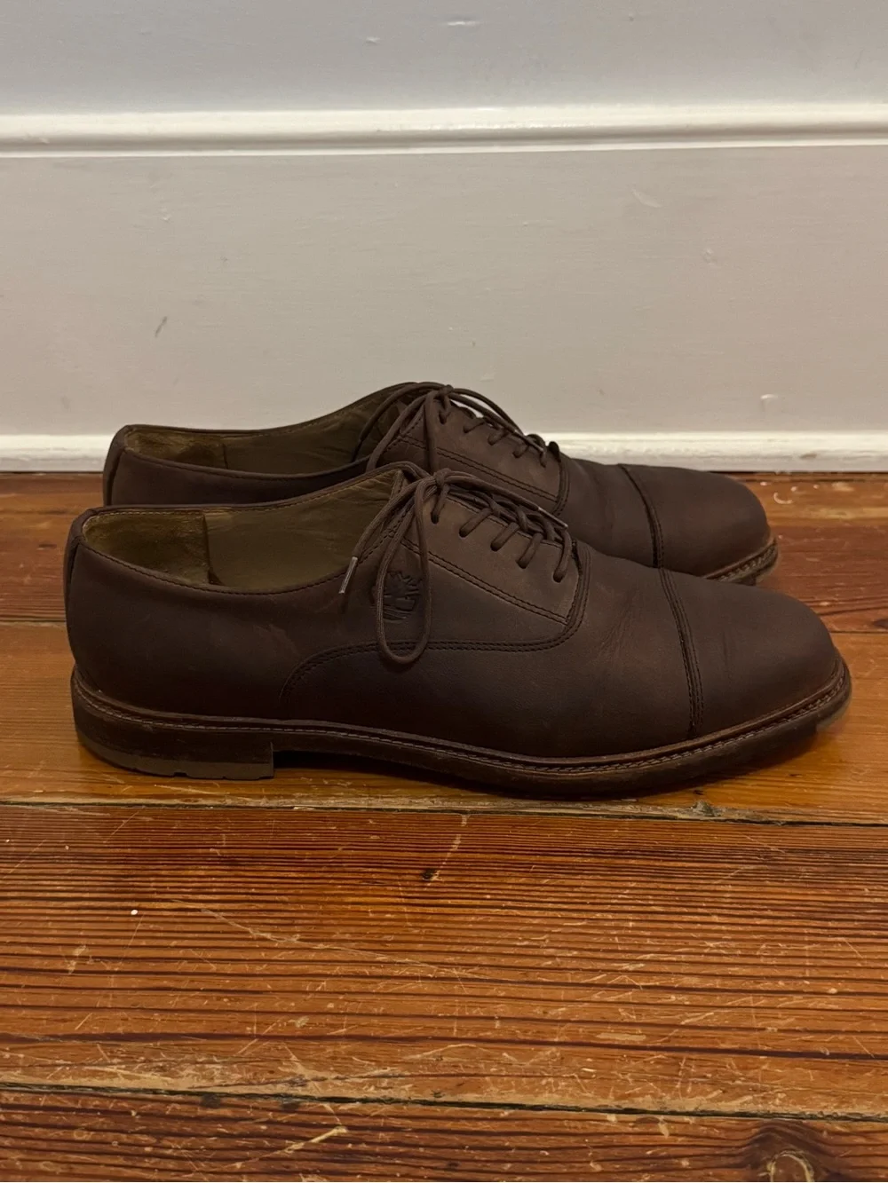 Vintage Timberland Brown Leather Oxford Men’s Shoes Waterproof Portugal 9 M