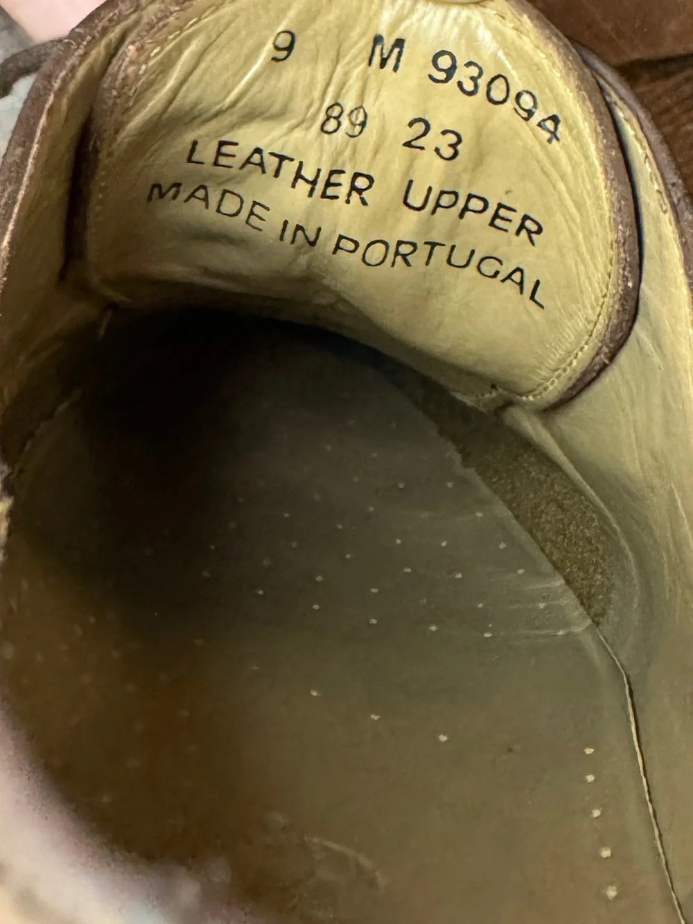 Vintage Timberland Brown Leather Oxford Men’s Shoes Waterproof Portugal 9 M