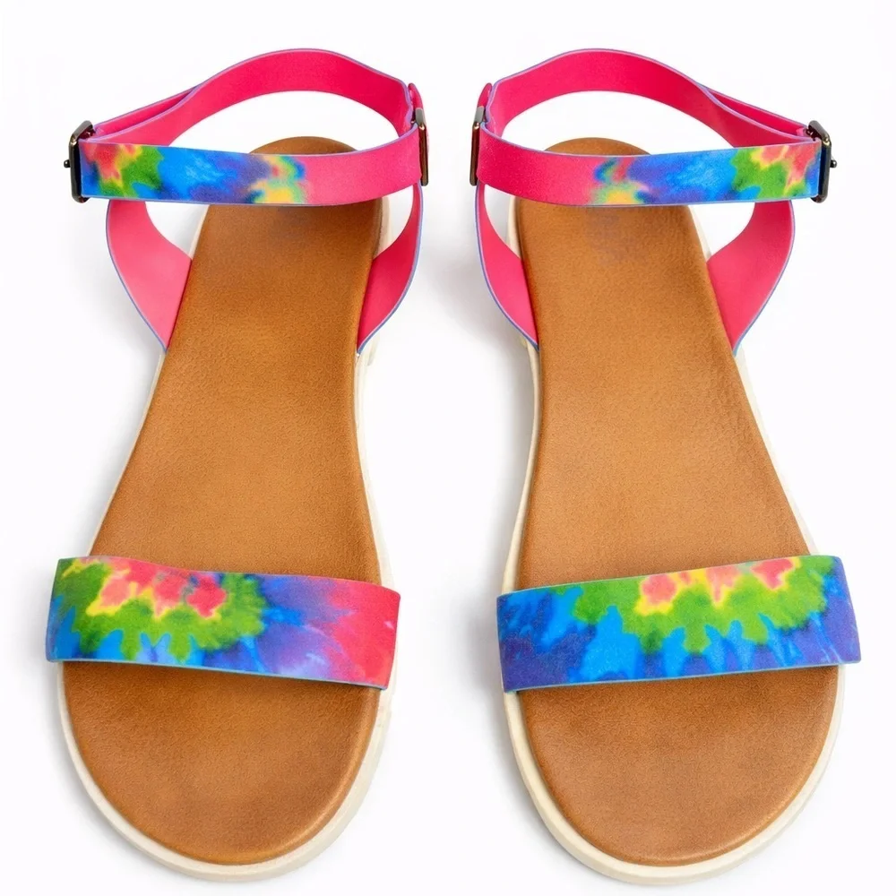 Colorful Tie-Dye Girls sandals 🩴 🌈
