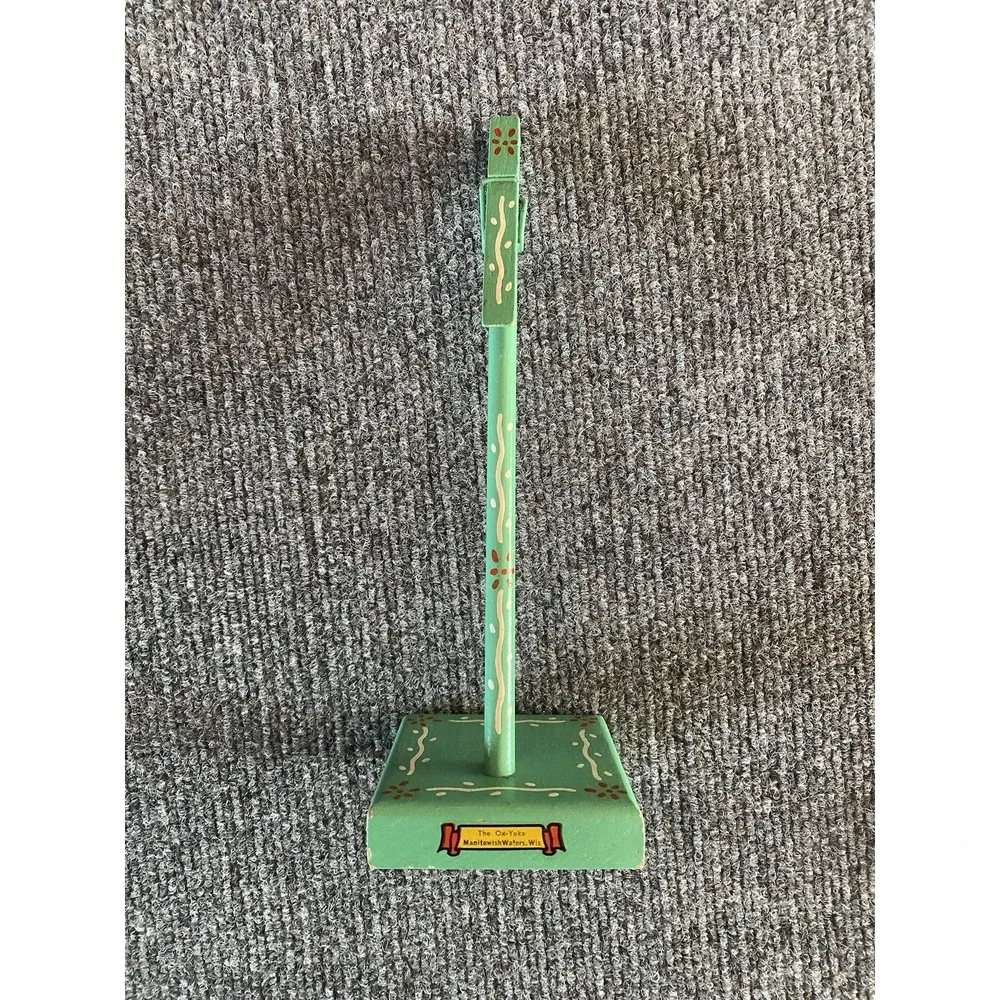 Vintage Tin Recipe Card Holder Box And Card Holder  Yellow Green Blue