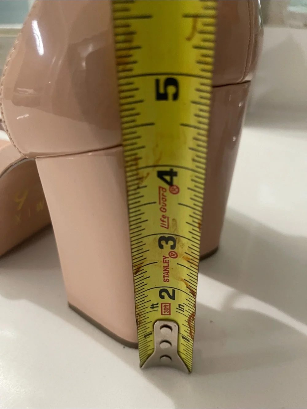 Mix No. 6 Nude Tan  Platform Block Heel Sandals Ankle Strap Sammir sz 6