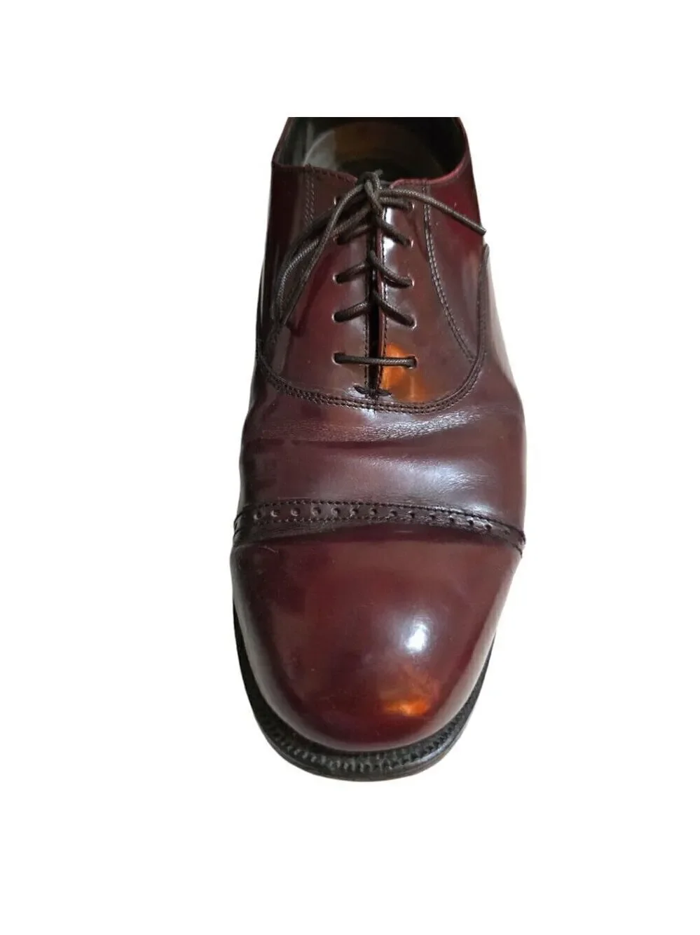 Florsheim Burgundy Lexington Cap Toe Oxford Sz 10