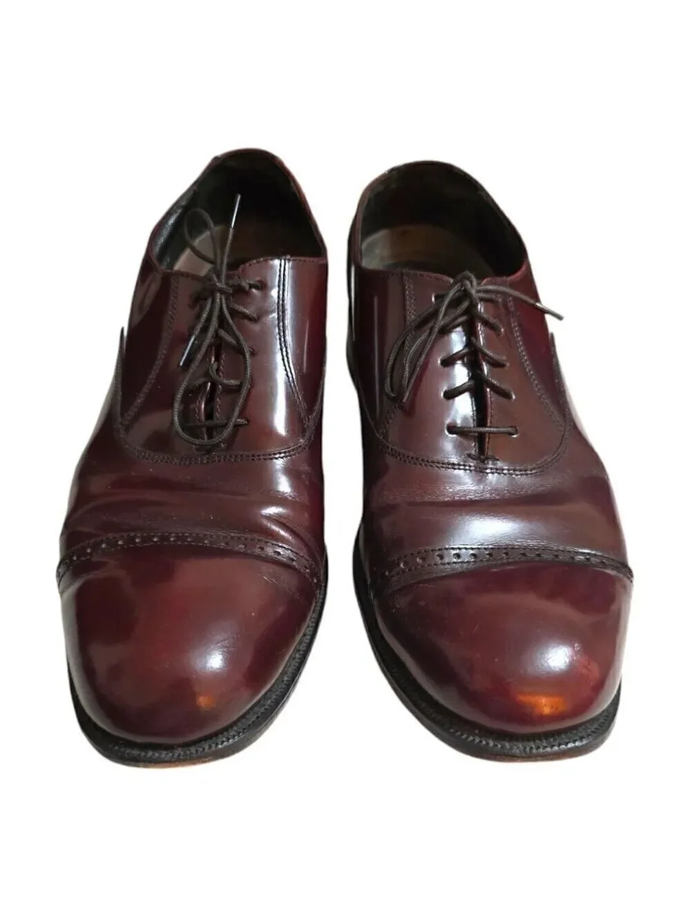 Florsheim Burgundy Lexington Cap Toe Oxford Sz 10