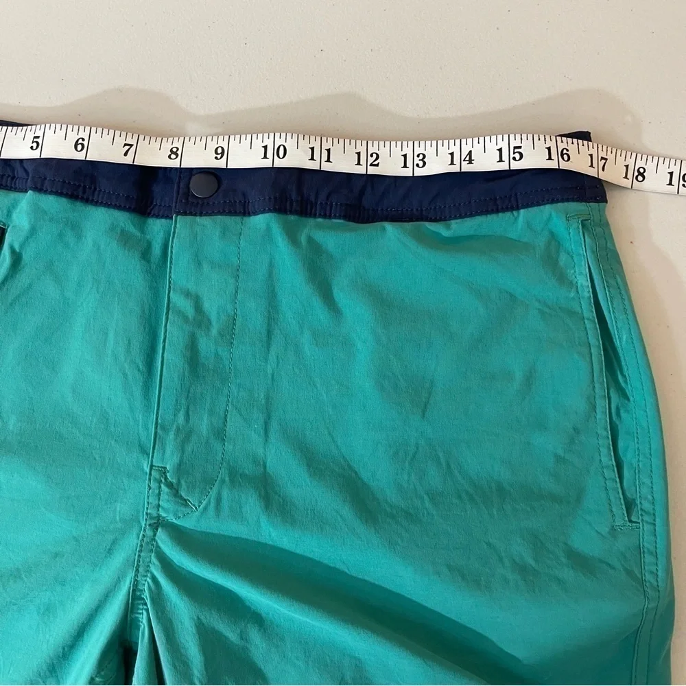 J. Crew Hi-Rise Men Swim Trunk Size 33 Blue Pockets