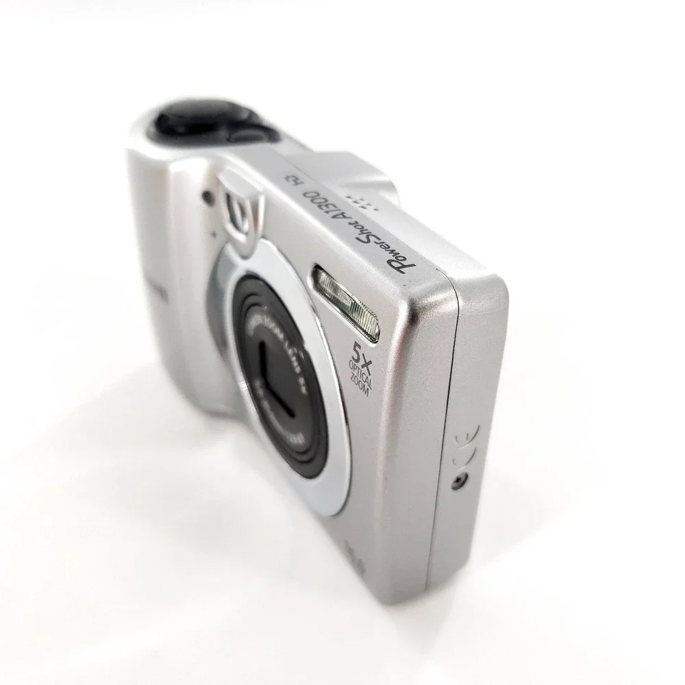 Canon PowerShot A1300 16.0MP Digital Camera Silver w/ Memory Card & Box Tested