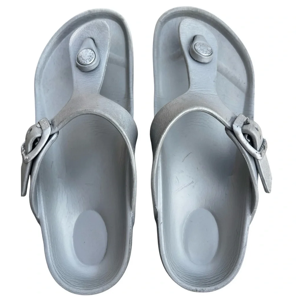 Birkenstock chic silver