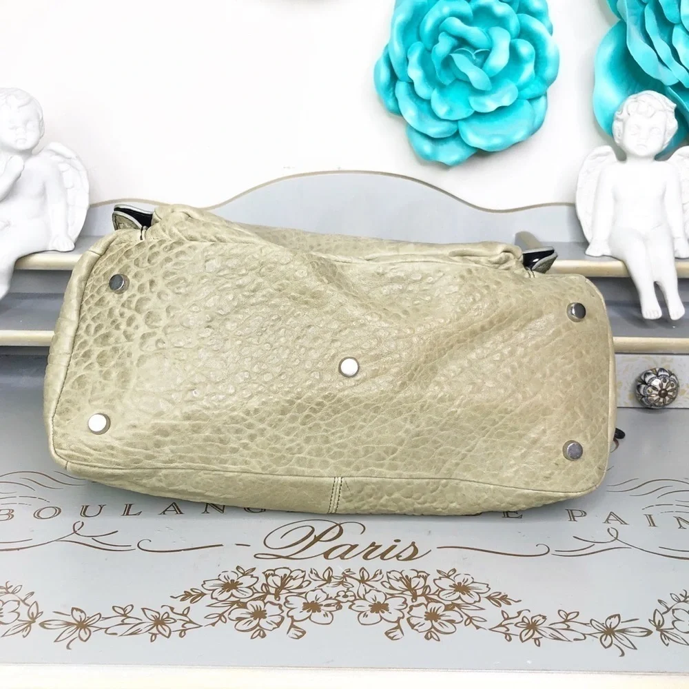 OLIVIA Harris olive green & black hobo bag