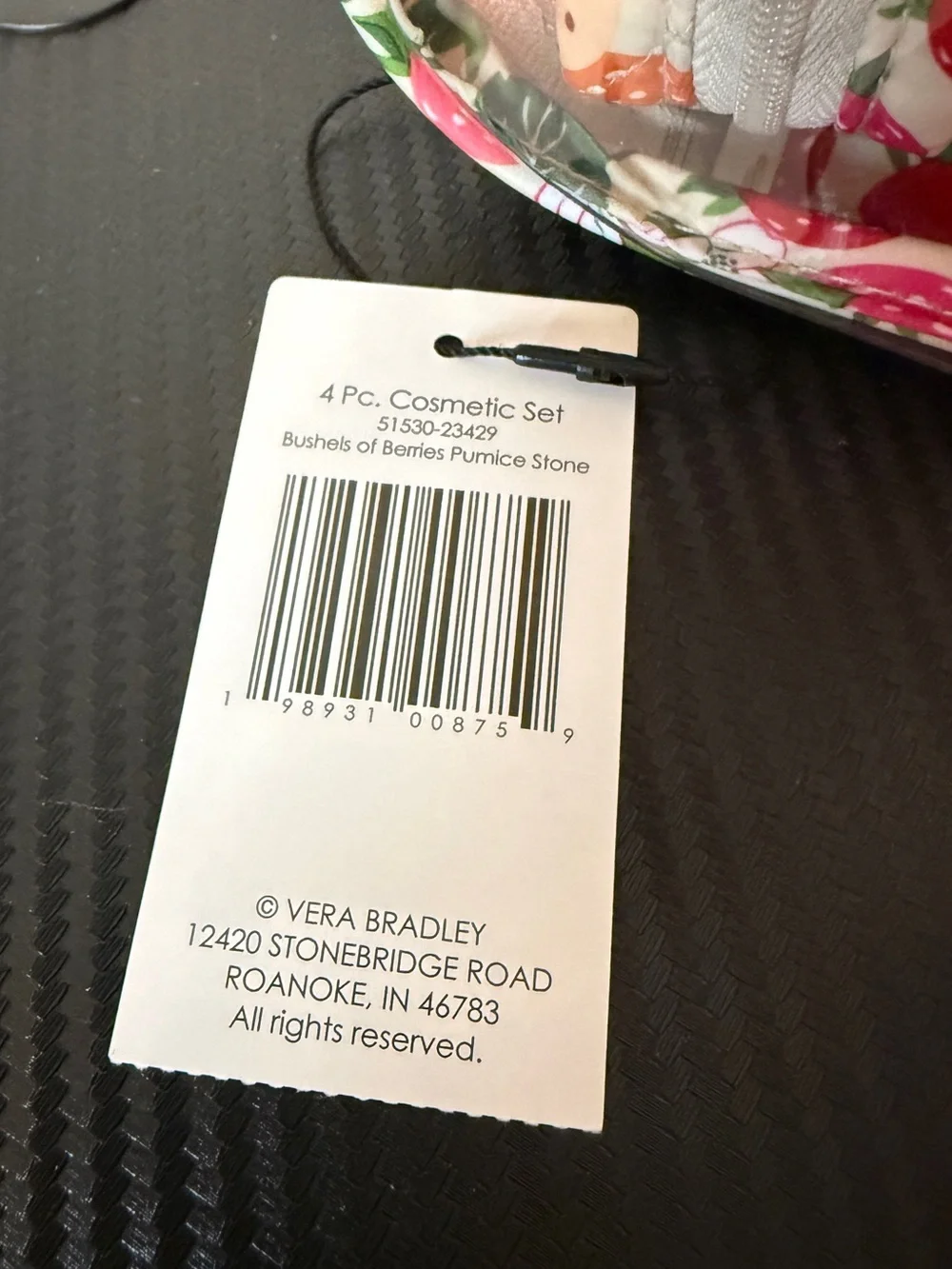 Vera Bradley msrp measurements each