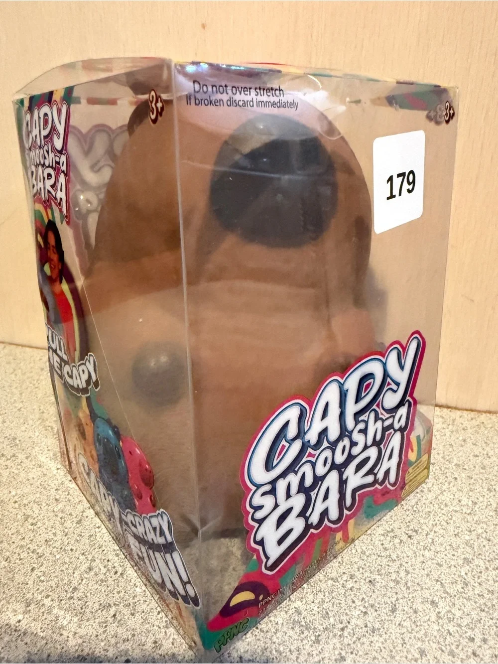 New Jumbo Capy Moosh-a-Bara Capybara Squishy Toy Squeeze Brown 3+ XL Fidget 6