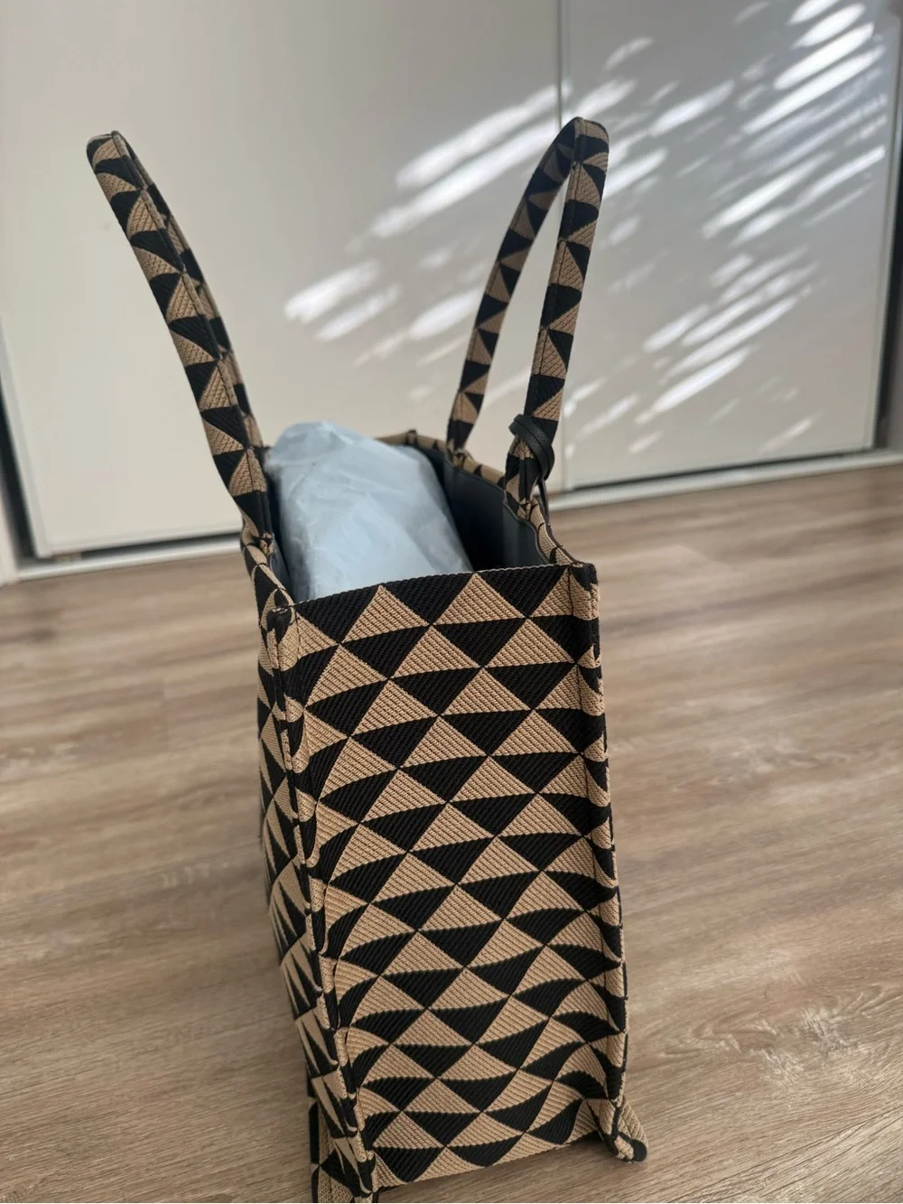 Prada symbole shopper tote bag