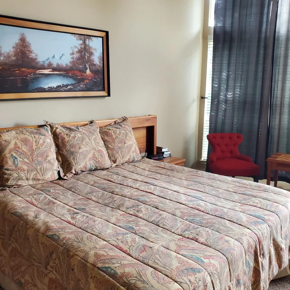 Ralph Lauren Coco Palm Leaf King sz Comforter & 3 Euro Shams *no pillows* Cotton