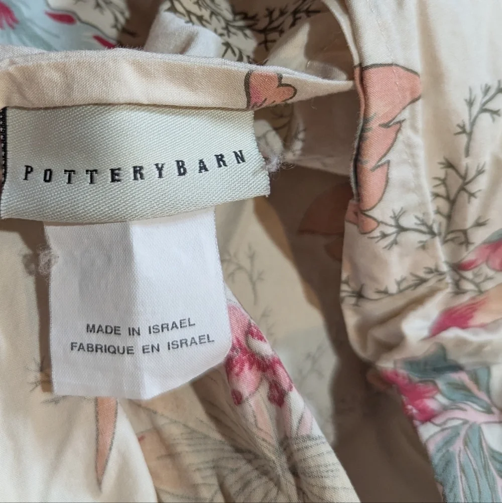 Pottery Barn floral duvet