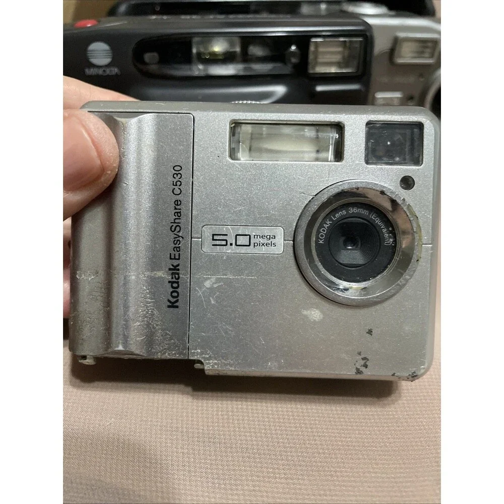 Lot of 9 Cameras, Video, Flash - Parts Only- Not Tested Some Broken PARTS ONLY
