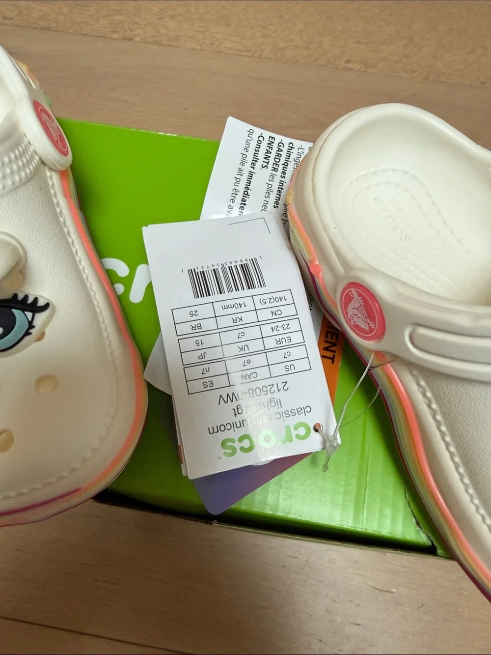 CROCS slip horn unicorn