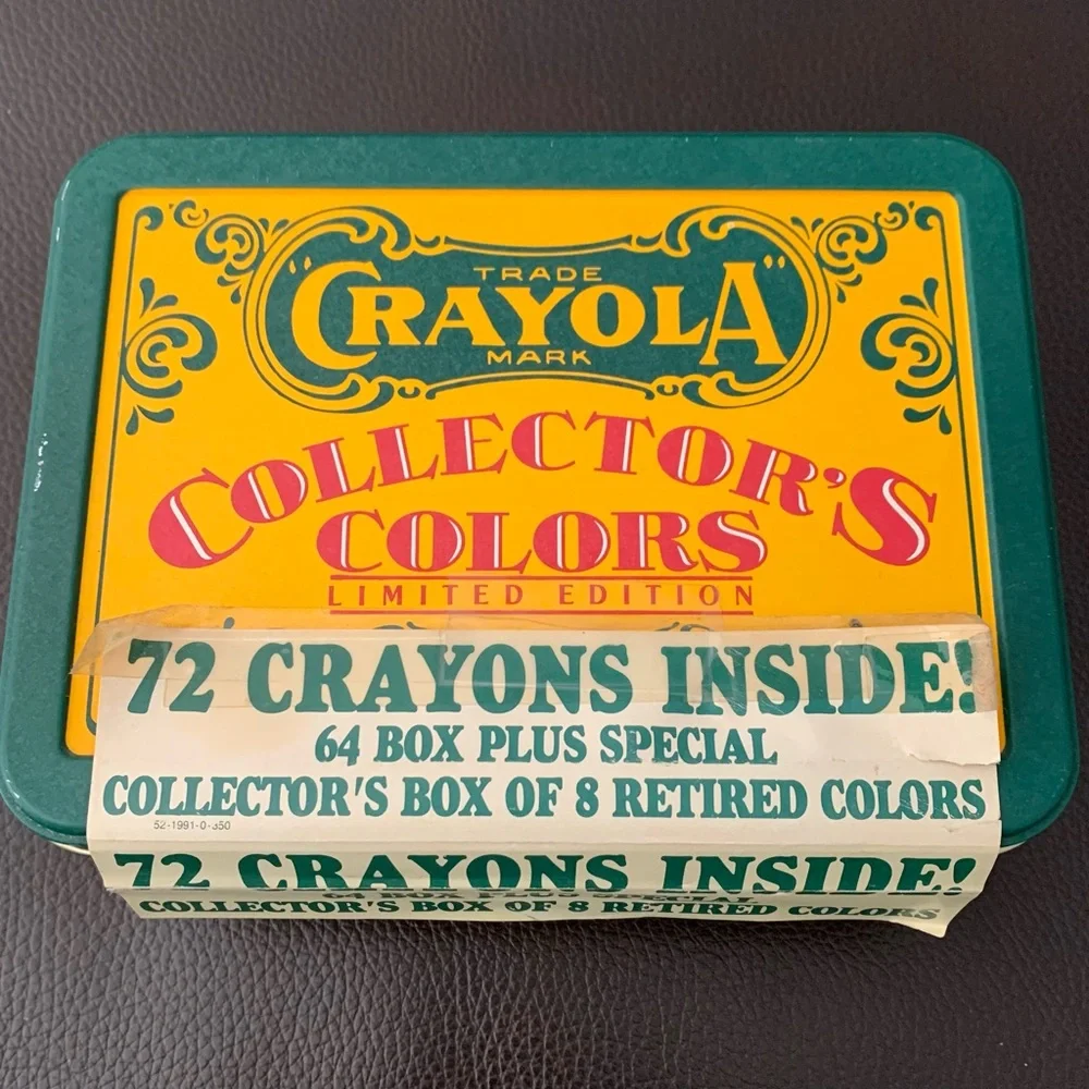 VTG Sealed Crayola 1990 Collectors Limited Edition Tin 72 Crayons incl. Retired