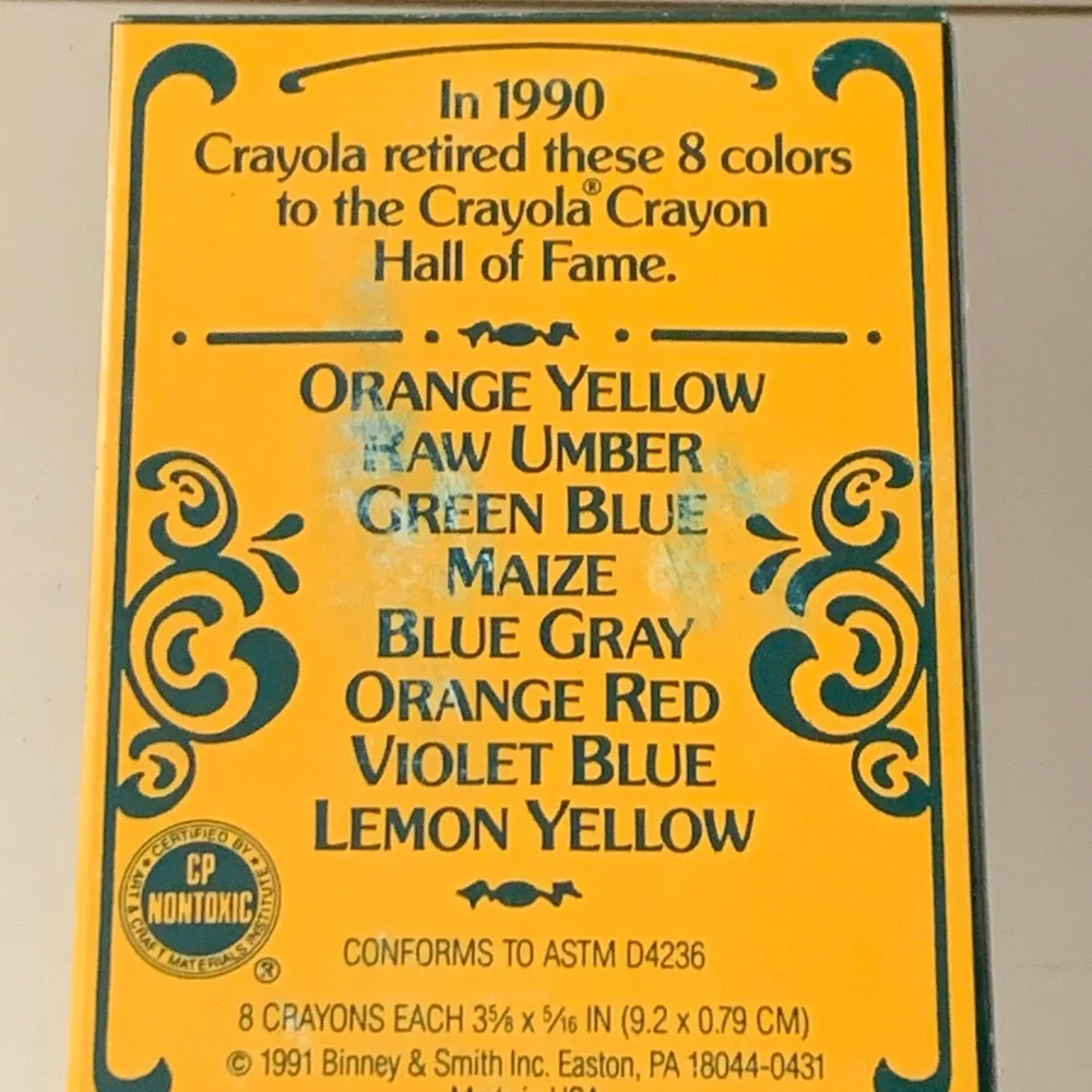 Crayola 1990 collector’s