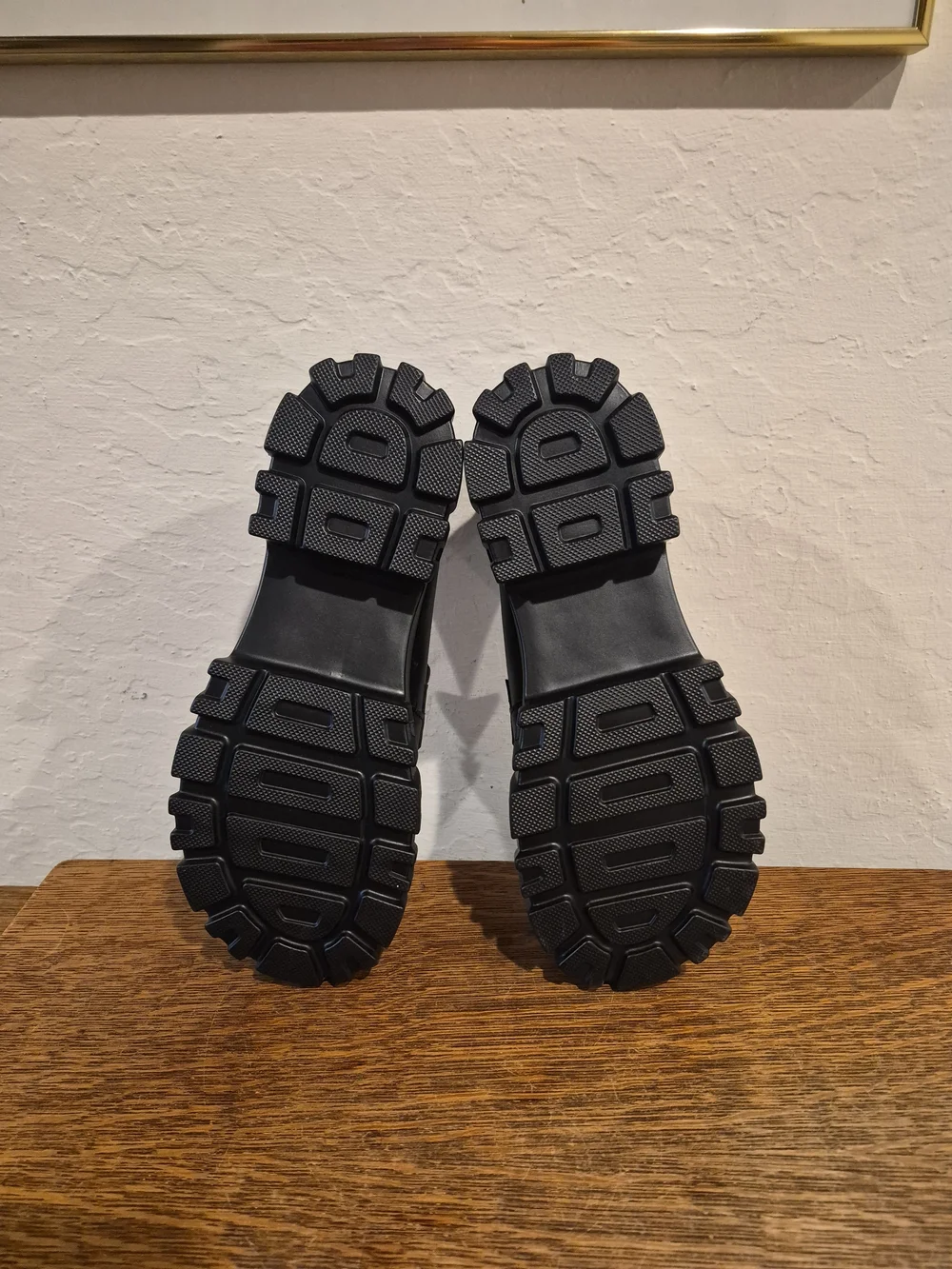 Black Chunky Platform Loafers  Women's Size US 7.5