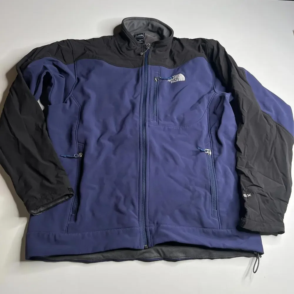 Vintage The North Face Apex Soft Shell‎ Jacket Blue Gray Men’s Size L
