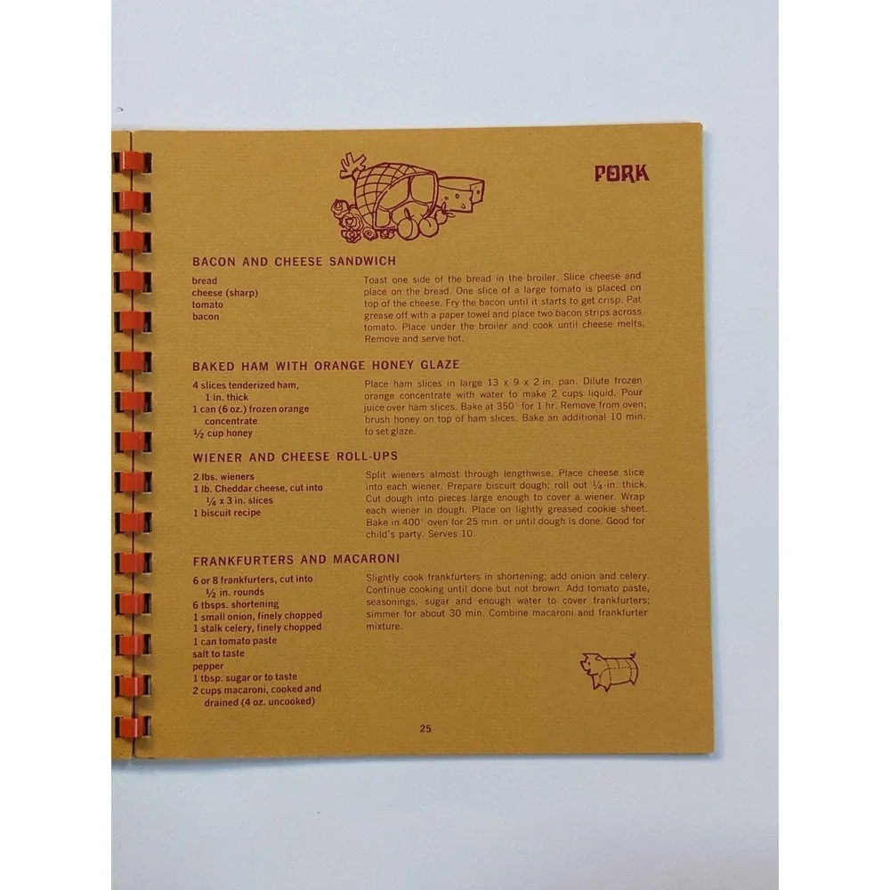 Vintage 1972 Mom's Moneysaving Cookbook Glendale Federal Savings & Loan Spiral‎