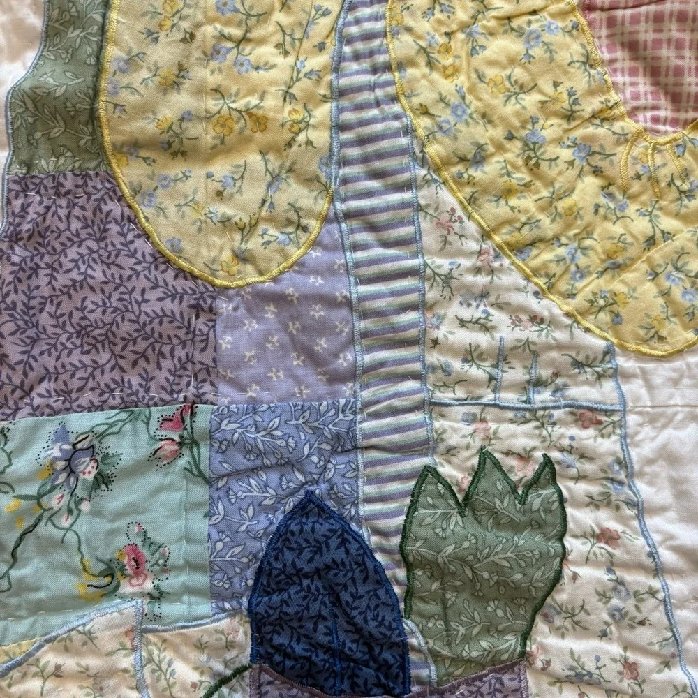 Vtg American Pacific Sunbonnet Sue Quilt Limited Edition Throw Floral 49x59