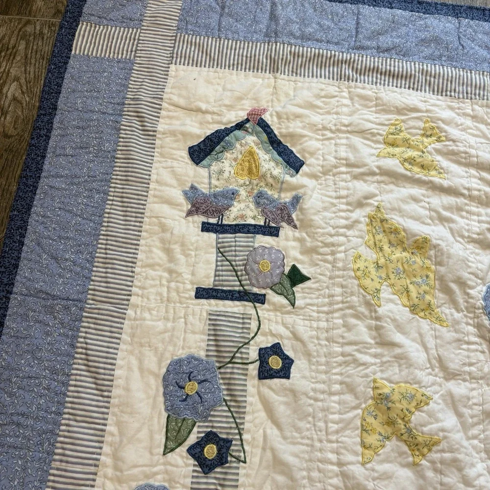 Vtg American Pacific Sunbonnet Sue Quilt Limited Edition Throw Floral 49x59