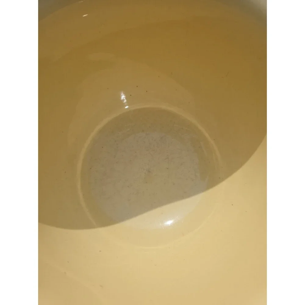 VTG Authentic Vernon Kilns Ware Yellow Mixing Bowl USA Mid 20th Century Pottery