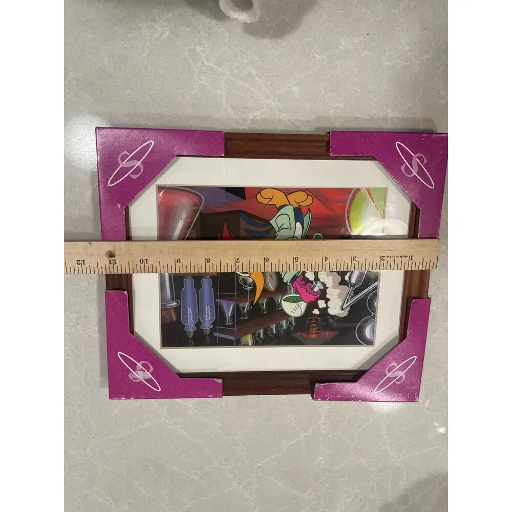 Woody Woodpecker wood framed animation art print lab scene cartoon wall decor