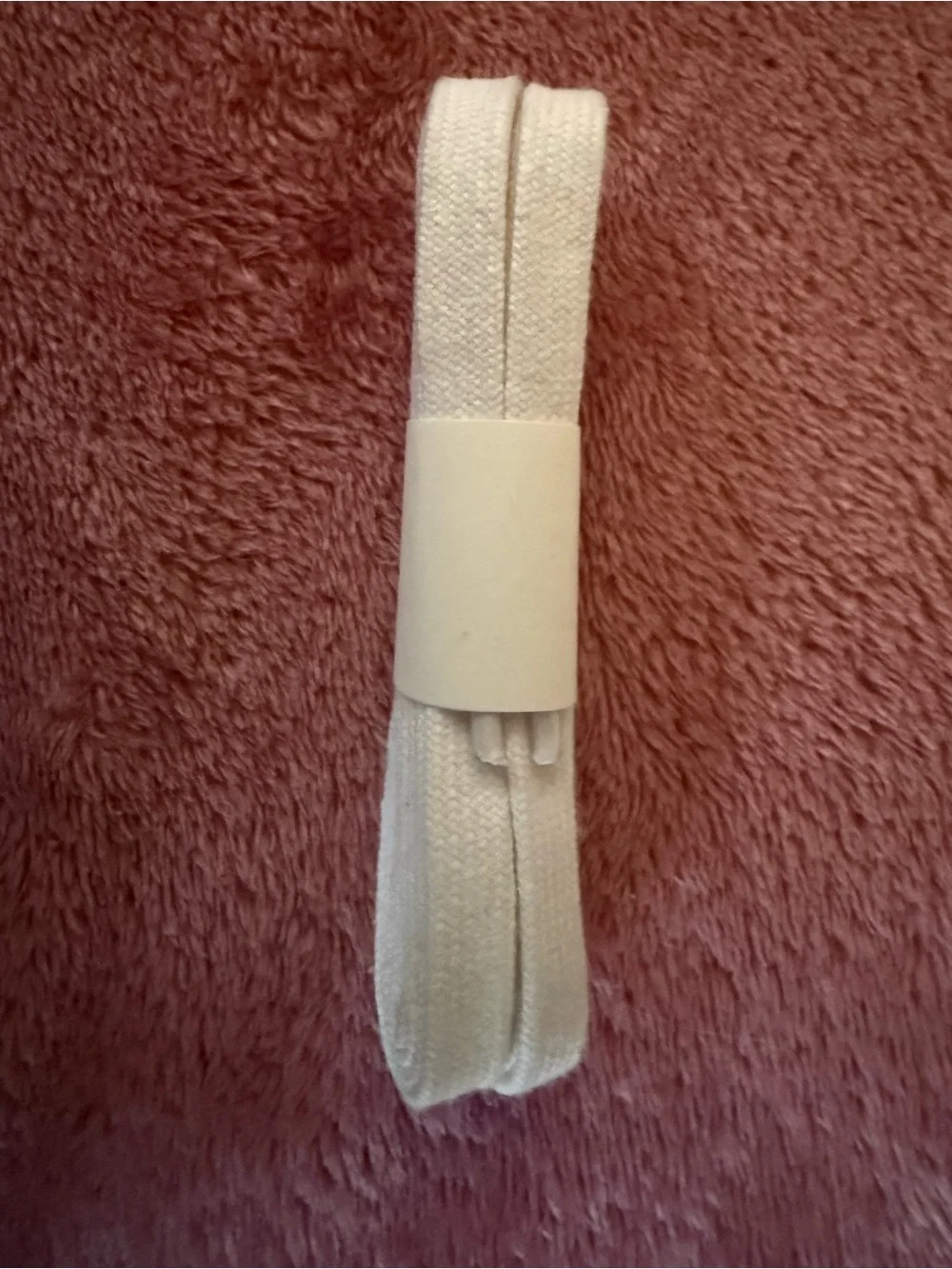 Chanel White Cotton Shoelaces