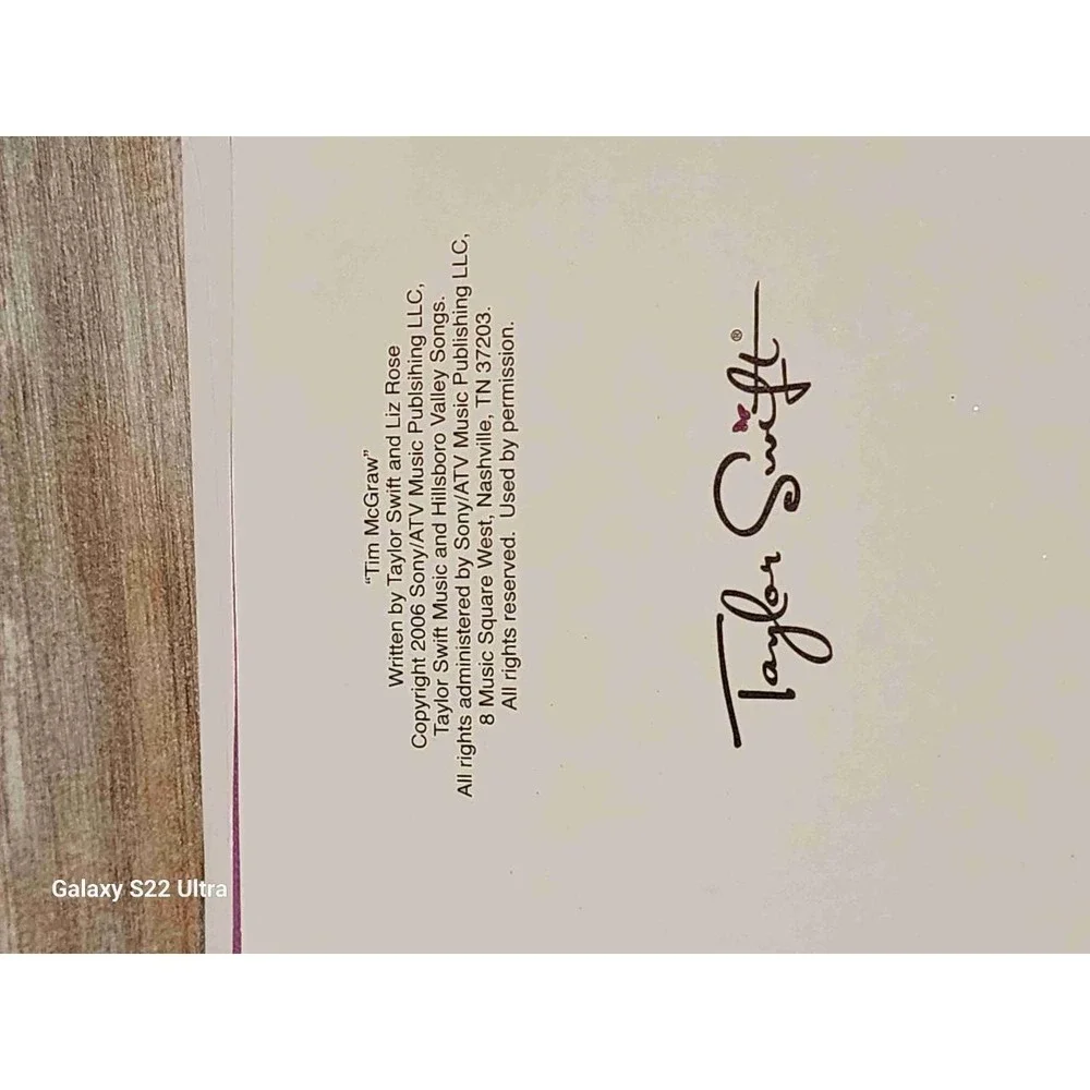Taylor Swift Tim McGraw Love Love Love You Greeting Card Ultra Rare 2006