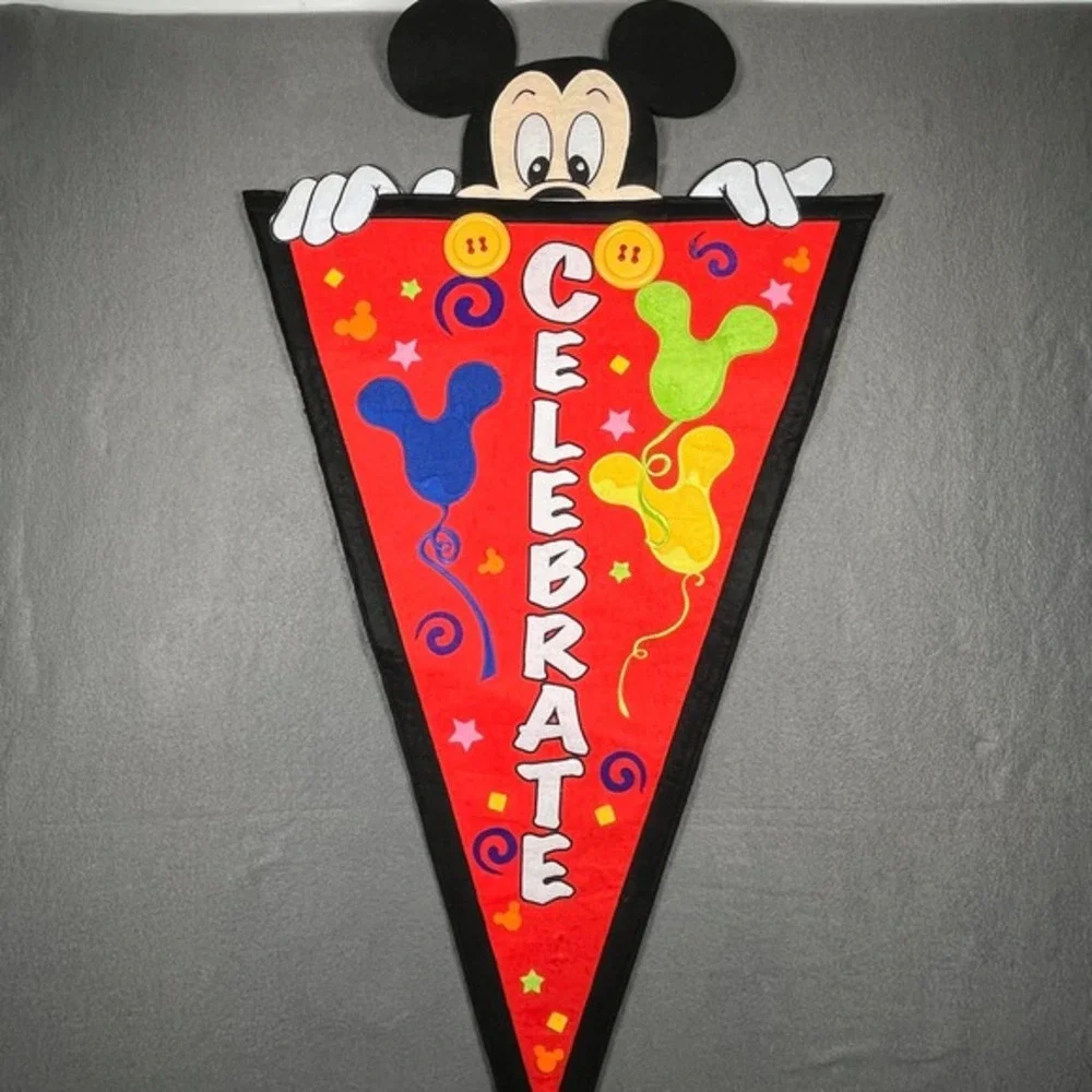 Mickey Mouse Celebrate Pennant Wall Decor Disney Party Decoration‎ 42 Inch