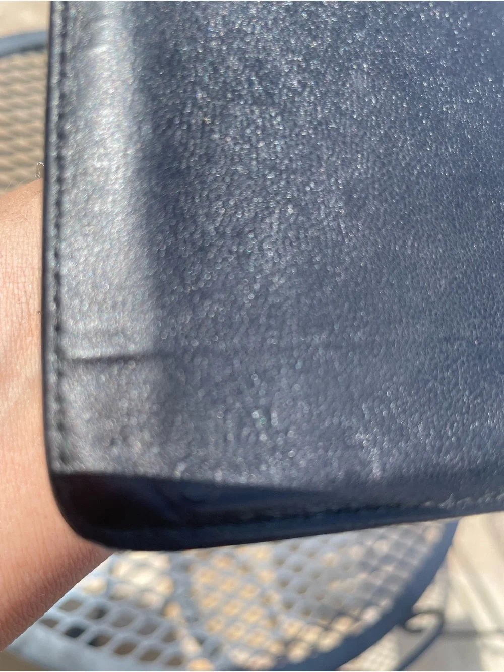 CHANEL Black Quilted Embossed Leather Wallet Clutch with Gold CC
