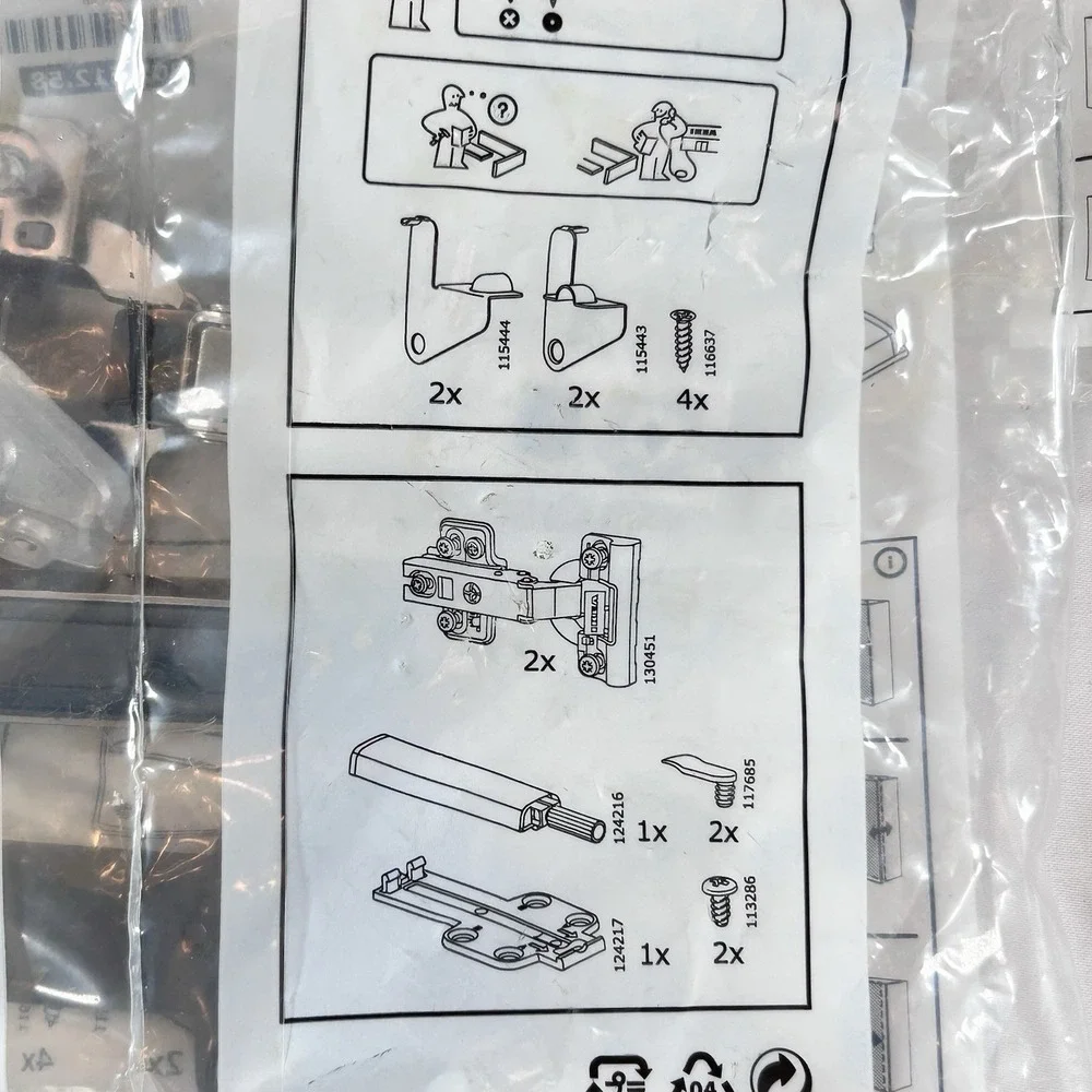 IKEA pack hinges