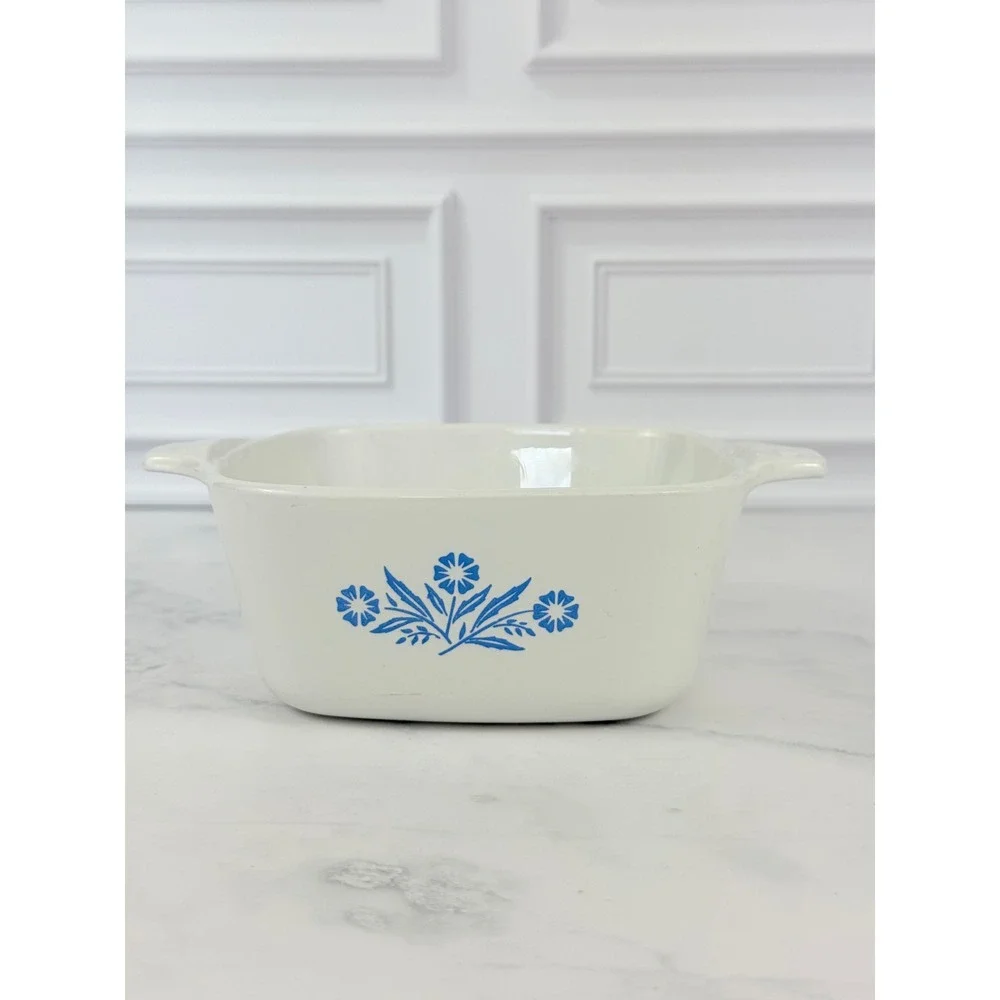 VTG Corning Ware Cornflower Blue P-43-B Petite Casserole Dish 2 3/4 Cup