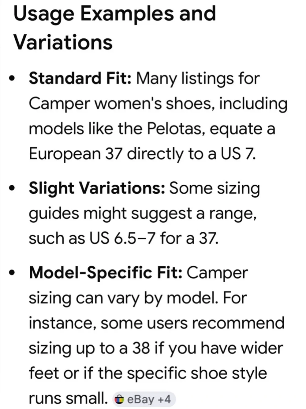Camper dark cream