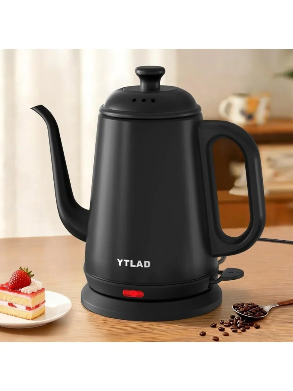 1L Gooseneck Electric Kettle for Pour-Over Coffee & Tea, Fast Boiling, BPA-Free