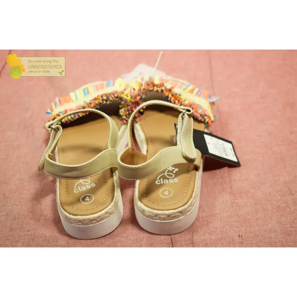 art class Girls' Andi Raffia Sandals Size 4