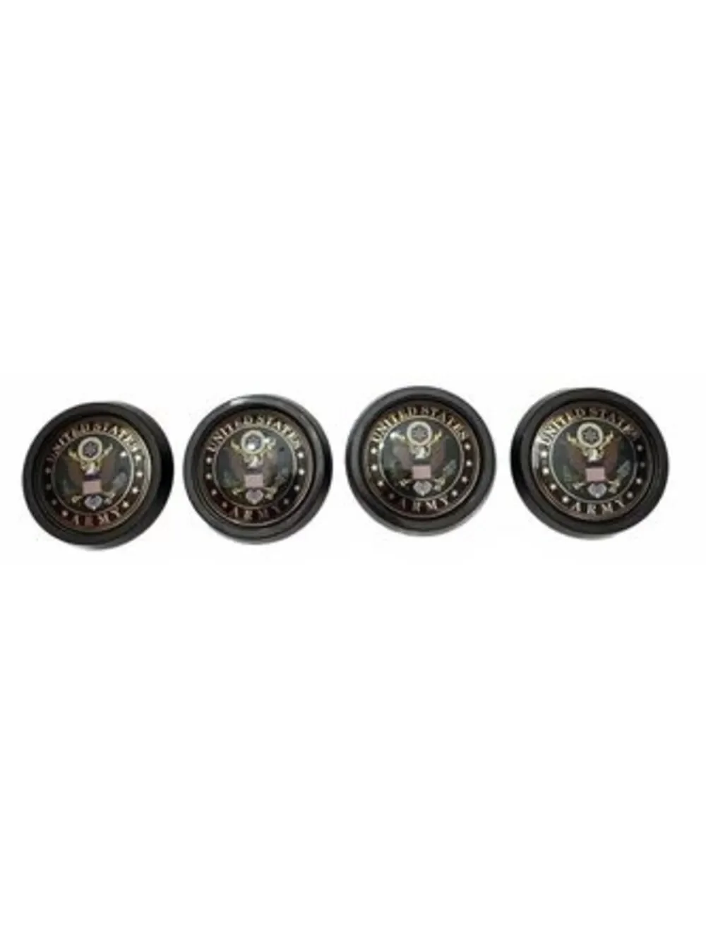 4 Vintage Lustre Craft Cookware Lid Knobs Custom 3D US Army