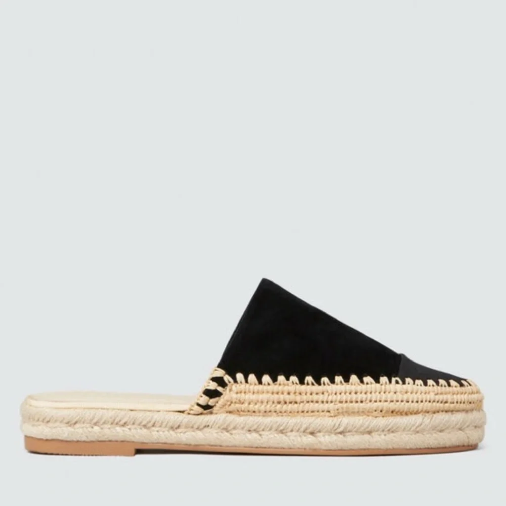 Seed Heritage Lou Flatform Mule in Null (Black)