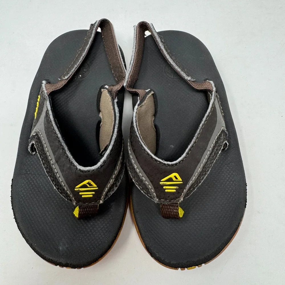 Reef Flip Flops Sandals‎ Shoes Brown Toddler Baby Unisex Size 5/6