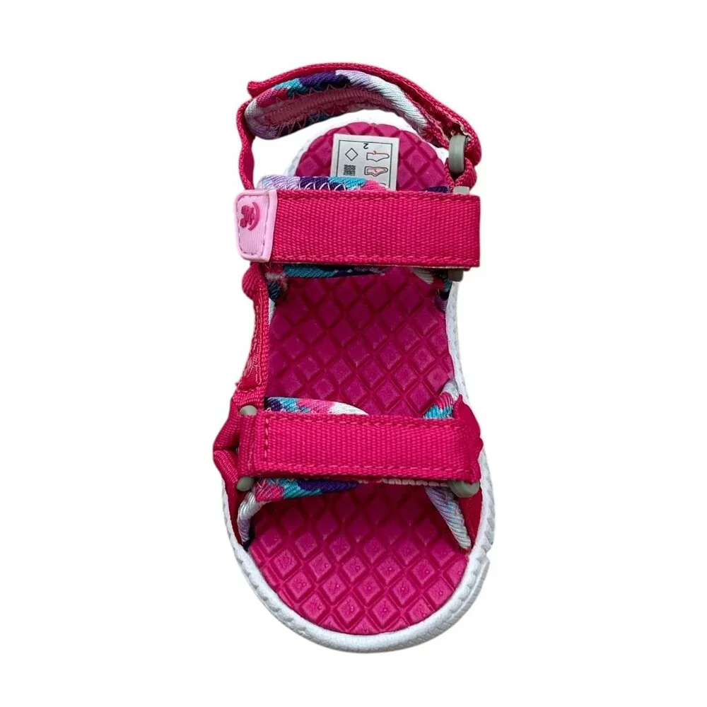 Kamik‎ Toddler Girls Adjustable Strappy Sandals Size 7 Pink Lightweight & Comfy
