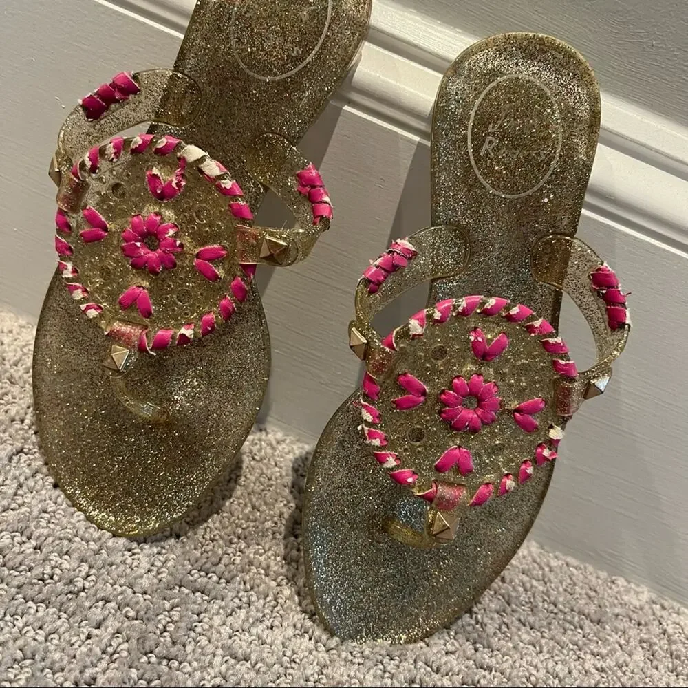 Jack Rogers Girls Georgica Jelly Sandals 11