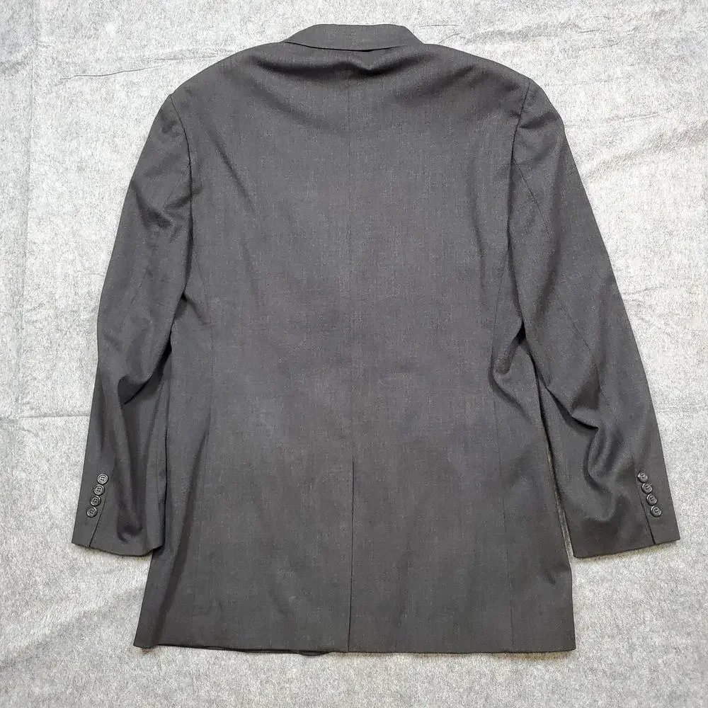 J.Crew‎ Blazer Mens 42L Wool 3 Button Single Breasted Charcoal Sport Coat Jacket