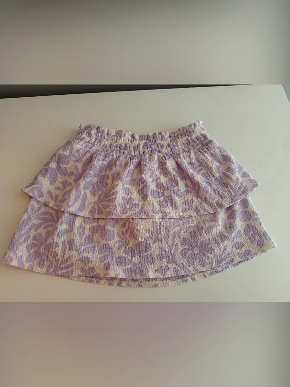 Girls purple flower skirt